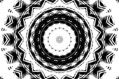 Soyut geometrik şekilli kusursuz siyah ve beyaz desenler