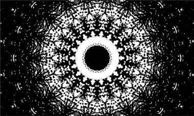 Soyut geometrik şekilli kusursuz siyah ve beyaz desenler