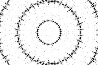 Siyah ve beyaz süslemeli arka plan. Mandala deseni.