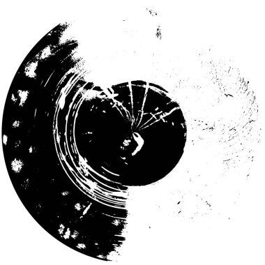 Çember Grunge Üzüntülü Boya Arkaplan Dokusunu