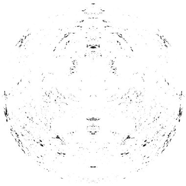 Grunge dokusu siyah beyaz. Soyut nokta izole edildi