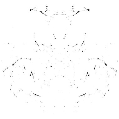 Grunge dokusu siyah beyaz. Soyut nokta izole edildi