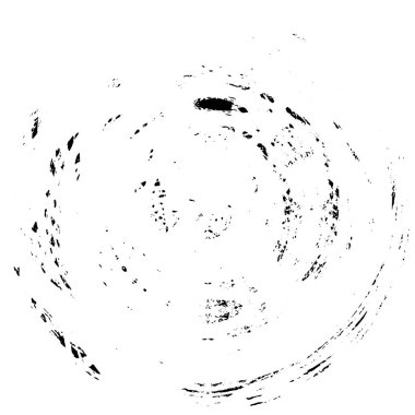 Grunge dokusu siyah beyaz. Soyut nokta izole edildi