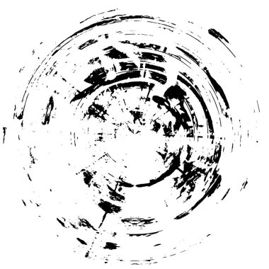 Grunge dokusu siyah beyaz. Soyut nokta izole edildi