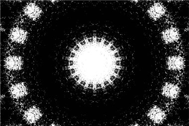 Soyut geometrik şekilli kusursuz siyah ve beyaz desenler