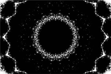Soyut geometrik şekilli kusursuz siyah ve beyaz desenler