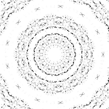 Kaleydoskopik desenli siyah ve beyaz süs arkaplanı