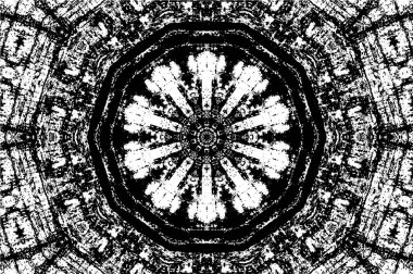 Dekoratif siyah beyaz arka plan. Mandala deseni.