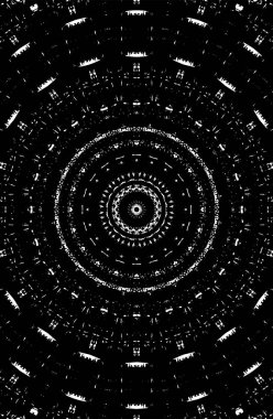 Siyah ve beyaz süslemeli arka plan. Mandala deseni.