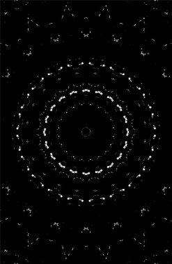Siyah ve beyaz süslemeli arka plan. Mandala deseni.
