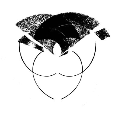 Siyah ve beyaz tonlarda sıkıntılı doku 