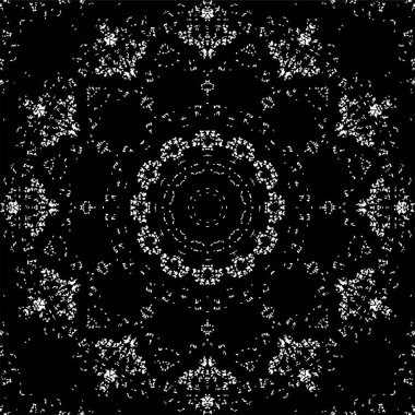 Kaleydoskopik desenli süslemeli tek renkli arkaplan