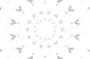 Kaleydoskopik desenli siyah beyaz yaratıcı arkaplan