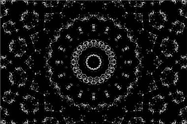 Soyut geometrik şekilli kusursuz siyah ve beyaz desenler