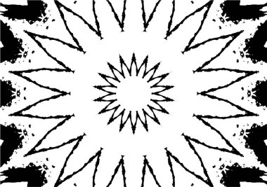 Soyut geometrik şekilli kusursuz siyah ve beyaz desenler