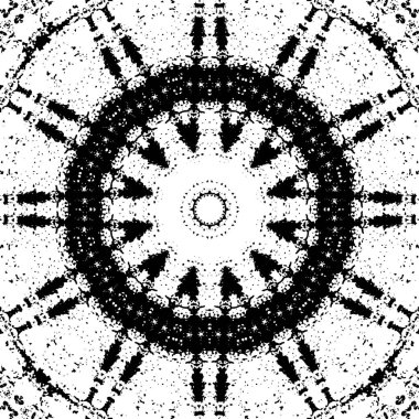 Kaleydoskopik desenli süslemeli tek renkli arkaplan