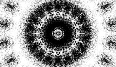 Soyut geometrik şekilli kusursuz siyah ve beyaz desenler