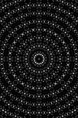 Siyah ve beyaz süslemeli arka plan. Mandala deseni.
