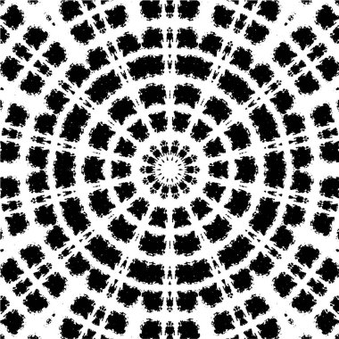 Kaleydoskopik desenli siyah ve beyaz süs arkaplanı