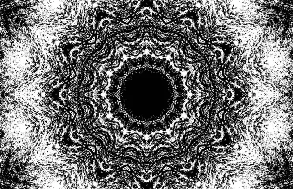 Kaleydoskopik desenli süslemeli siyah beyaz arkaplan