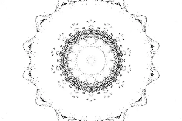 Dekorativní Černobílé Pozadí Mandala Vzor — Stockový vektor