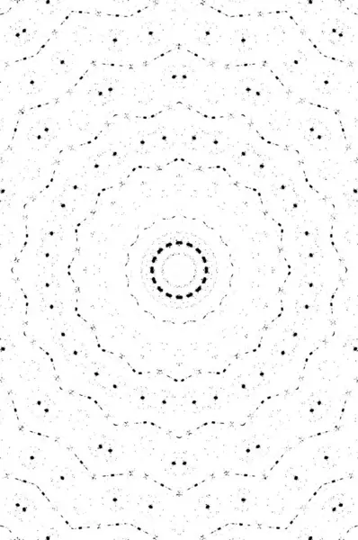 Schwarz Weißer Ornamentaler Hintergrund Mandala Muster — Stockvektor