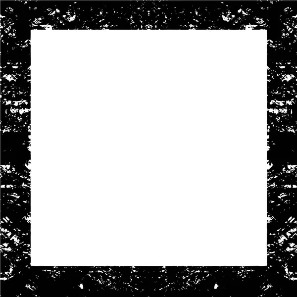 白い背景のグラウンジの正方形のフレーム ベクトル イラスト — ストックベクタ