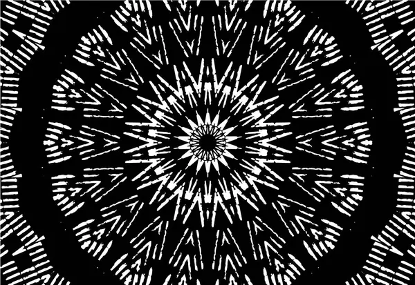 Siyah ve beyaz süslemeli arka plan. Mandala deseni.