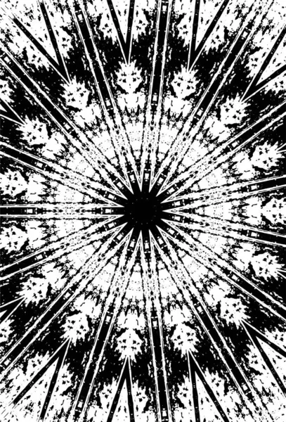 Zwarte Witte Sierlijke Achtergrond Mandala Patroon — Stockvector