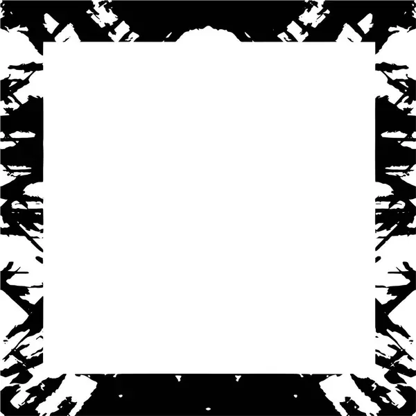 Grunge Cornice Quadrata Sfondo Bianco Illustrazione Vettoriale — Vettoriale Stock