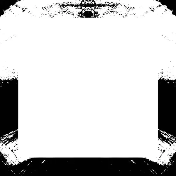 Marco Grunge Abstracto Plantilla Fondo Blanco Negro — Archivo Imágenes Vectoriales