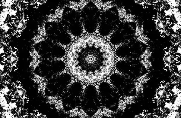 Dekoratif siyah beyaz arka plan. Mandala deseni.