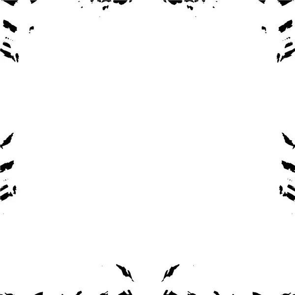 Grunge Vierkante Kader Witte Achtergrond Vector Illustratie — Stockvector