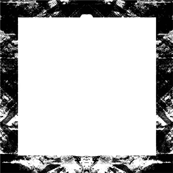 Square Grunge Frame White Background Vector Illustration — Stock Vector