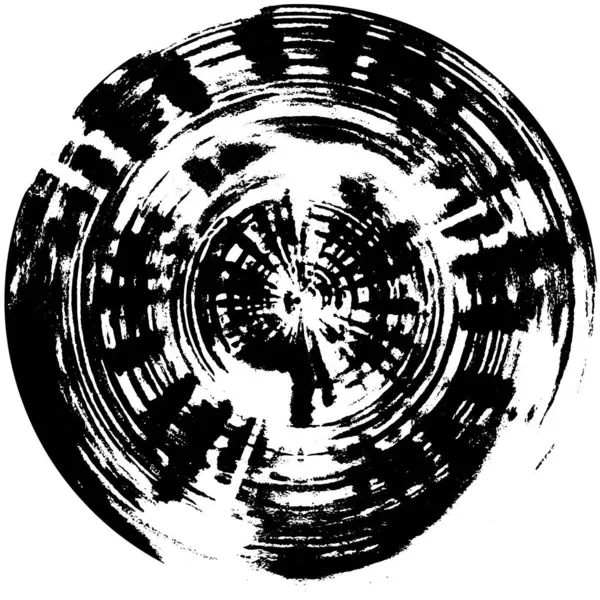 Чорно Білий Хаотичний Монохромний Візерунок Абстрактні Тіні Білий Шум Сфері — стоковий вектор