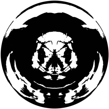 Siyah ve Beyaz Karmaşık Tek Renkli Örnekler, Soyut Gölgeler ve Küre içindeki Beyaz Gürültü