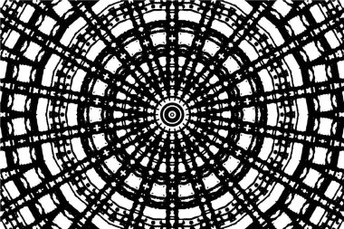 Soyut geometrik şekilli kusursuz siyah ve beyaz desenler