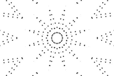 Siyah ve beyaz süslemeli arka plan. Mandala deseni.