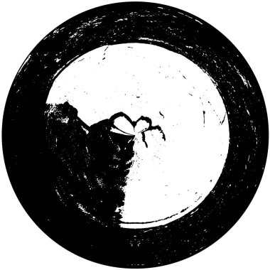 Siyah ve beyaz arka plan yuvarlak 