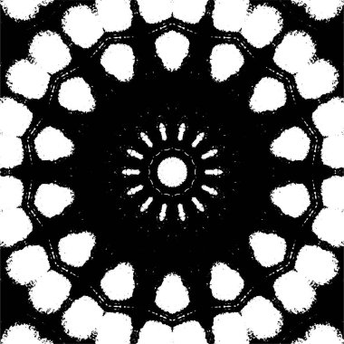 Kaleydoskopik desenli siyah beyaz yaratıcı arkaplan