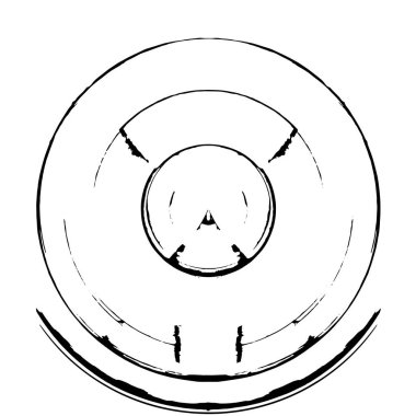 Siyah ve Beyaz Karmaşık Tek Renkli Örnekler, Soyut Gölgeler ve Küre içindeki Beyaz Gürültü