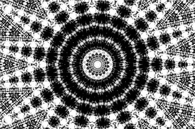 Siyah ve beyaz süslemeli arka plan. Mandala deseni.