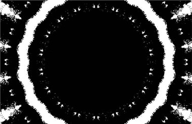 Soyut geometrik şekilli kusursuz siyah ve beyaz desenler