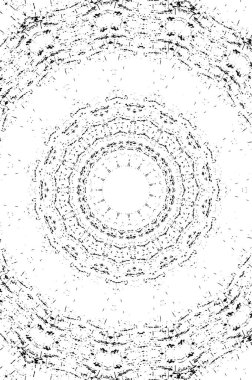 Siyah ve beyaz süslemeli arka plan. Mandala deseni.