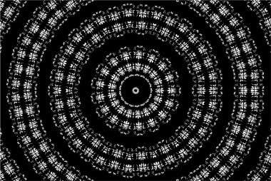 Siyah ve beyaz süslemeli arka plan. Mandala deseni.