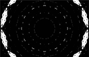 Kaleydoskopik desenli süslemeli siyah beyaz arkaplan