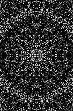 Kaleydoskopik desenli siyah beyaz yaratıcı arkaplan