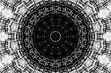 Dekoratif siyah beyaz arka plan. Mandala deseni.