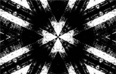 Kaleydoskopik desenli süslemeli siyah beyaz arkaplan