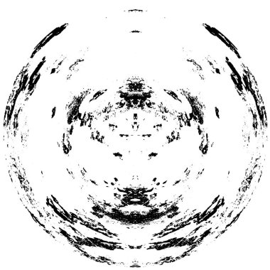 siyah ve beyaz yuvarlak fırça desenli arka plan